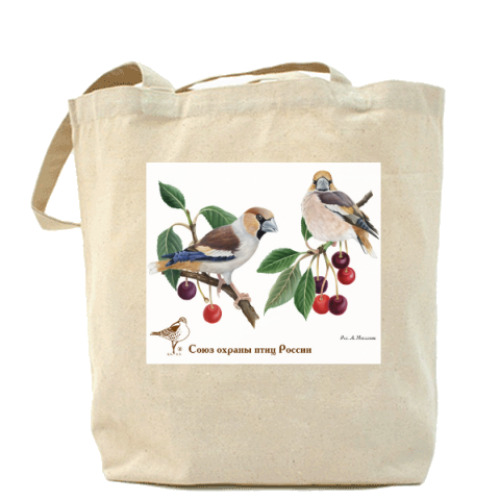 Сумка шоппер с принтом Дубоносы