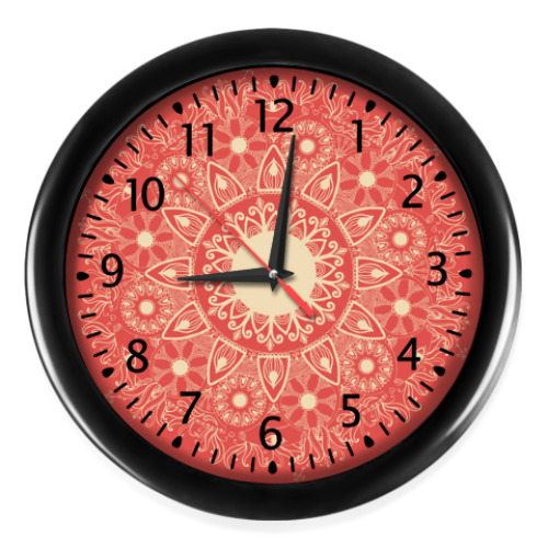 Настенные часы с принтом Орнамент