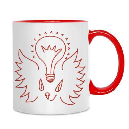 Кружка с принтом Гениальная идея Ежа