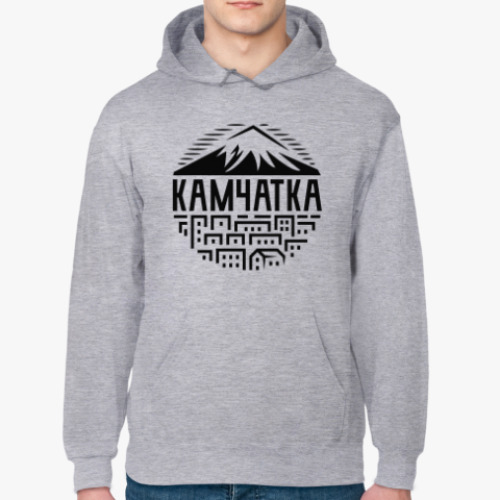 Толстовка худи с принтом Камчатка