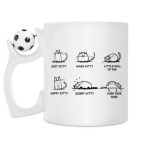 Кружка с футбольным мячиком