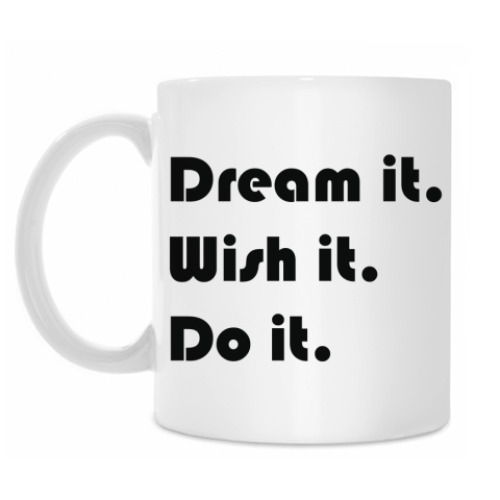 Кружка с принтом Do it.