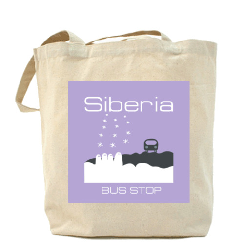 Сумка шоппер с принтом Bus-Stop
