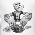 Попай играет в покер!