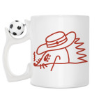 Кружка с футбольным мячиком