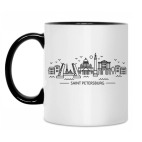 Кружка двухцветная