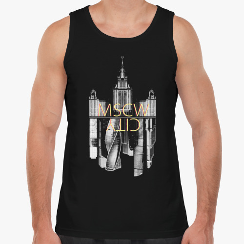 Майка с принтом MOSCOW CITY Город Москва