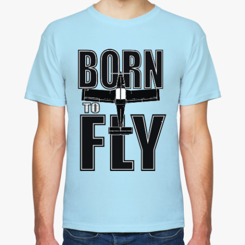 Футболка с принтом BORN TO FLY Zlin-142