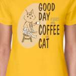 Good Day Start With Coffee And Cat