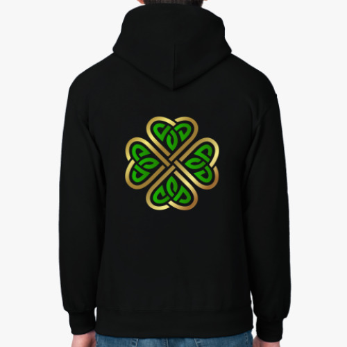 Толстовка худи с принтом Celtic gold