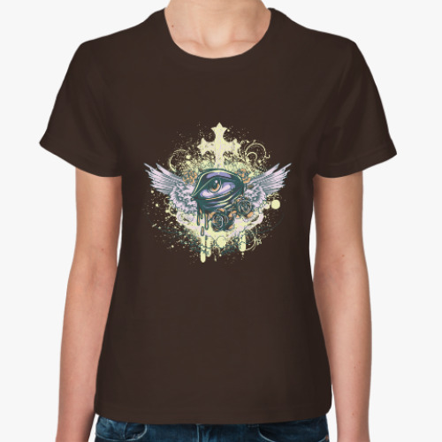 Женская футболка с принтом Глаз