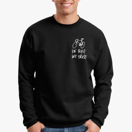 Свитшот с принтом In Bike We Trust