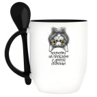 Кружка с ложкой