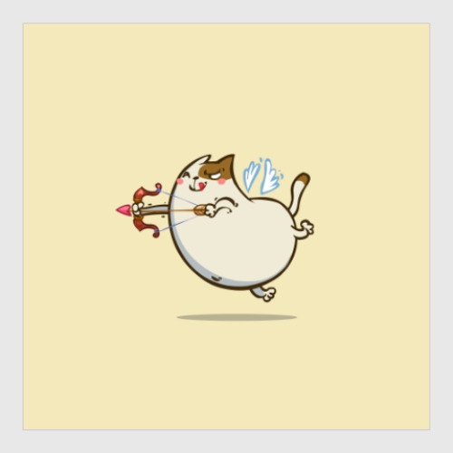 Постер с принтом Амуркот — Пятничный Котик №42