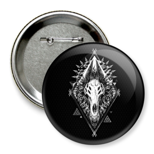 Значок 75мм с принтом Охотник на читеров