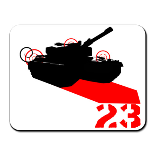 Коврик для мыши с принтом Tank 23