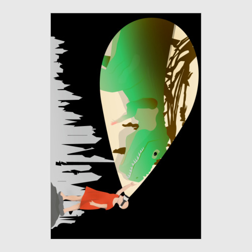 Постер с принтом Темное будущее