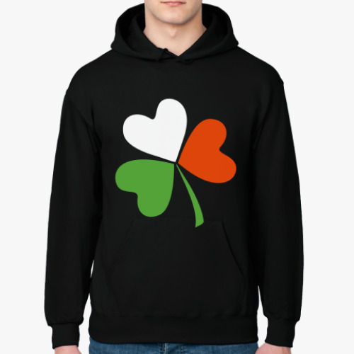 Толстовка худи с принтом Irish клевер