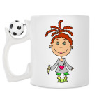 Кружка с футбольным мячиком