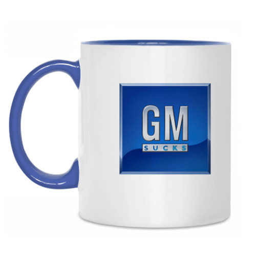Кружка с принтом GM SUCKS