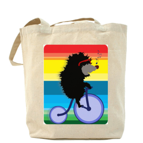 Сумка шоппер с принтом Плокатушки с Ёжиком