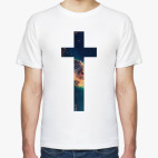 крест с текстурой galaxy