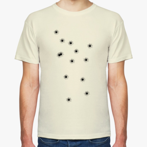 Футболка с принтом Дырки от пуль