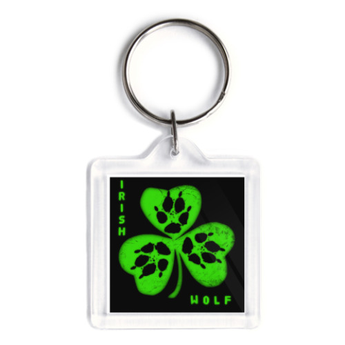 Брелок с принтом  Irish wolf