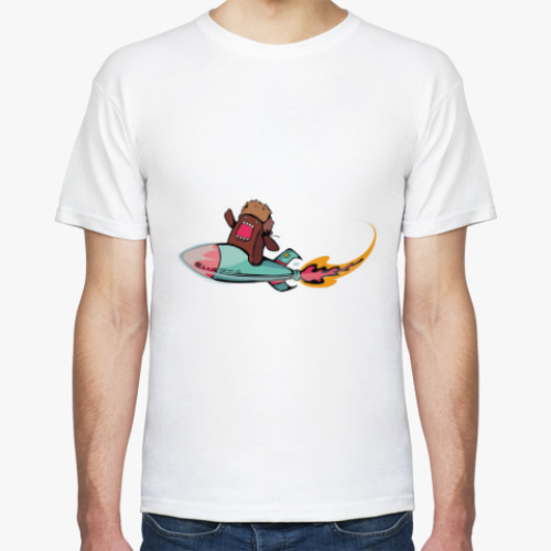 Футболка с принтом Domo kun
