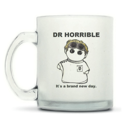 Кружка матовая с принтом Dr Horrible ( Neil Patrick Harris )