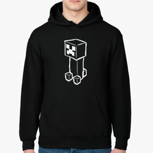 Толстовка худи с принтом Creeper