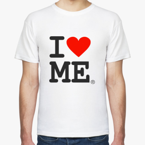 Футболка с принтом i love Me
