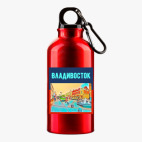 Металлическая бутылка 400 мл UV-DTF