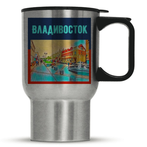 Кружка-термос с принтом Владивосток