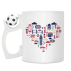Кружка с футбольным мячиком