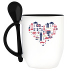 Кружка с ложкой