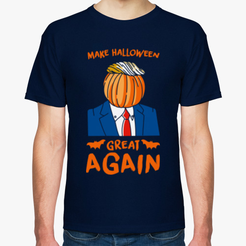 Футболка с принтом Хэллоуин