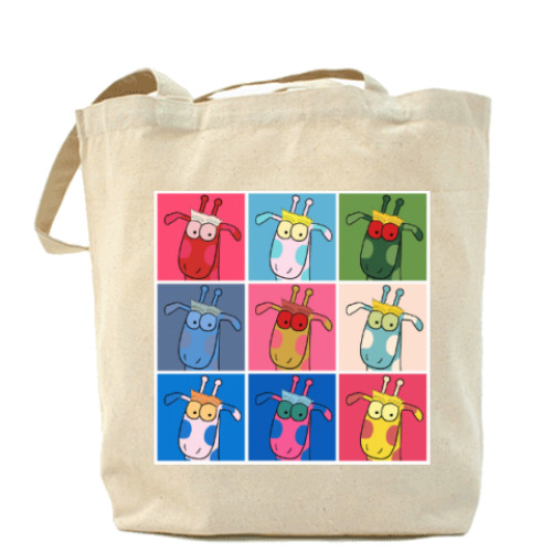 Сумка шоппер с принтом Жирафы Уорхола