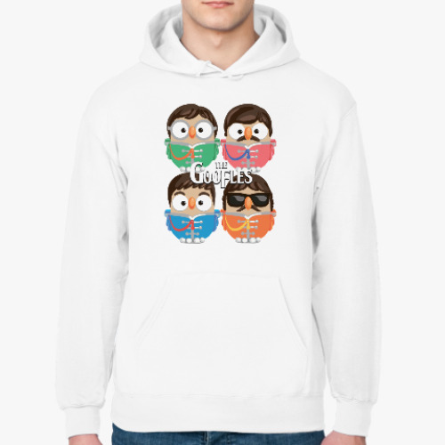 Толстовка худи с принтом Сова Битлз Суперсова Goofi