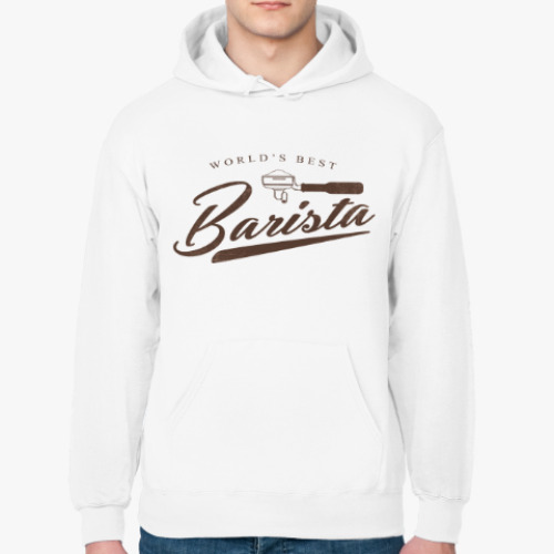 Толстовка худи с принтом World's Best Barista