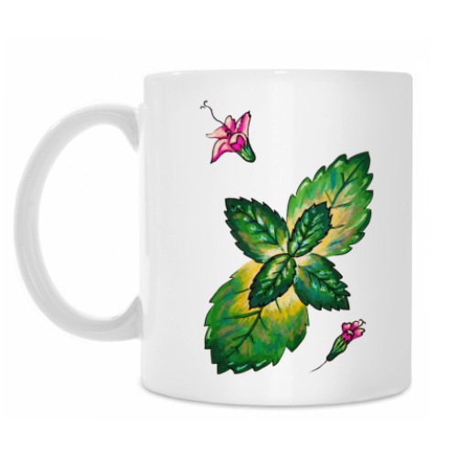 Кружка с принтом Мята