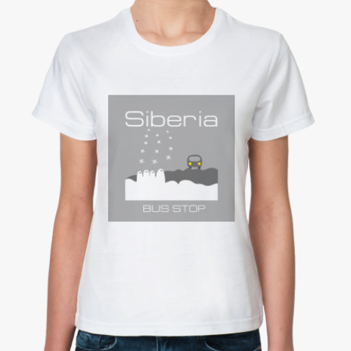 Классическая футболка с принтом Bus-Stop