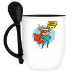 Кружка с ложкой