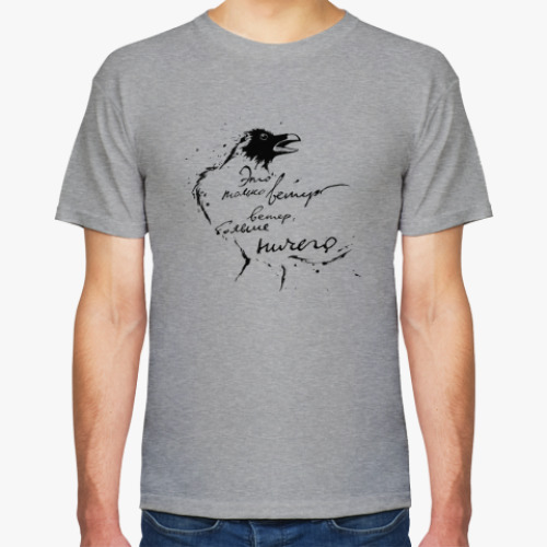 Футболка с принтом Ворон