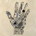 Рука инженера. Цифровой принт