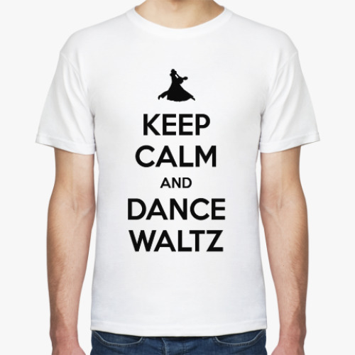 Футболка с принтом Keep Calm And Dance Waltz