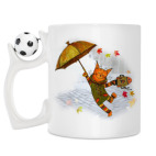 Кружка с футбольным мячиком