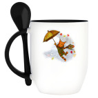 Кружка с ложкой