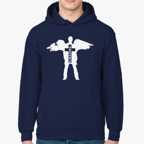 Толстовка худи с принтом Ангел Кастиэль - Supernatural