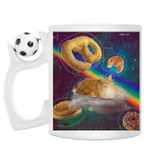 Космический кот на облаке